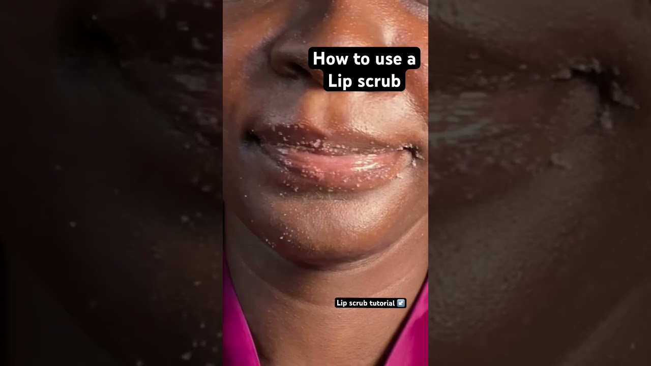 How to use a lip scrub #lipscrub #youtubecreatorcommunity #shortsafrica