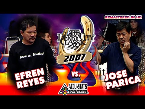 ONE-POCKET: EFREN REYES VS JOSE PARICA - 2007 DERBY CITY CLASSIC