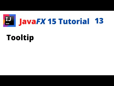 JavaFX 15 Tutorial 13 - Tooltip