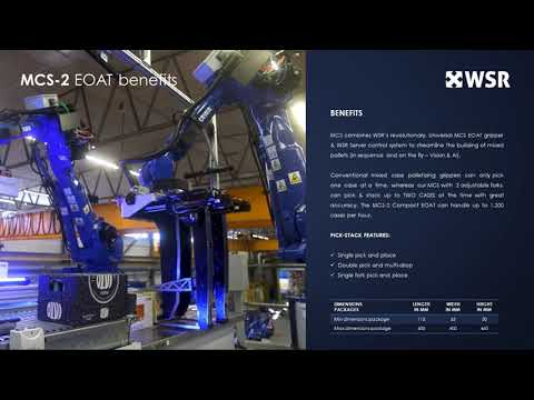 Mixed palletizing - Universal MCS-2 EOAT gripper