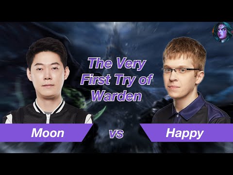 WC3｜Moon｜⭐️⭐️⭐️ The Very First Try of Warden｜vs Happy[UD] on SG｜W3Champions｜English Sub