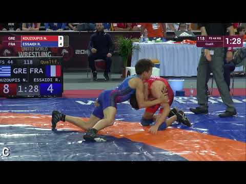 Qual. FS - 44 kg: N. KOUZOUPIS (GRE) v. R. ESSAIDI (FRA)