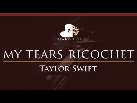 Taylor Swift – my tears ricochet - HIGHER Key (Piano Karaoke Instrumental)