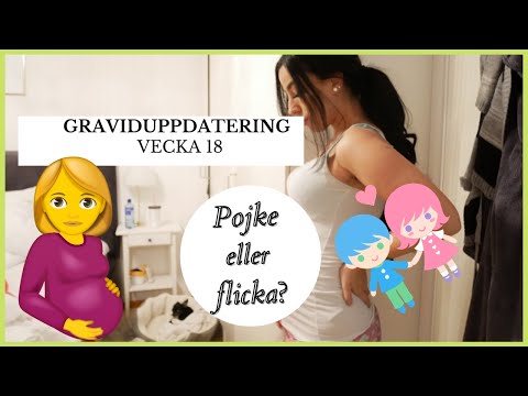 Då har jag lagt upp min första youtube video. GRAVID vecka 18