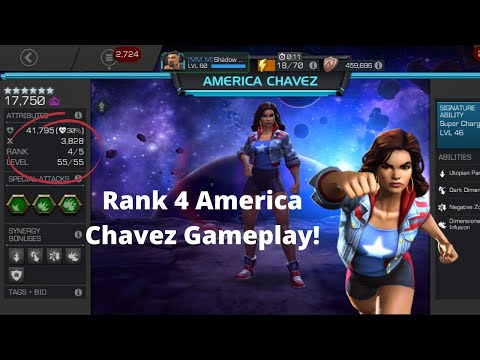 Rank 4 America Chavez Gameplay! | Marvel Contest Of Champions
