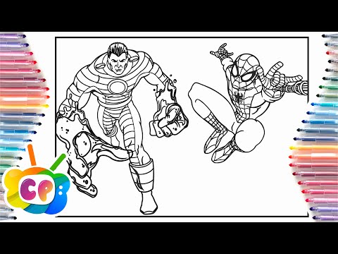 Spiderman vs Sandman coloring page/ Spider-man coloring pages/ Elektronomia - Sky High [NCS Release]
