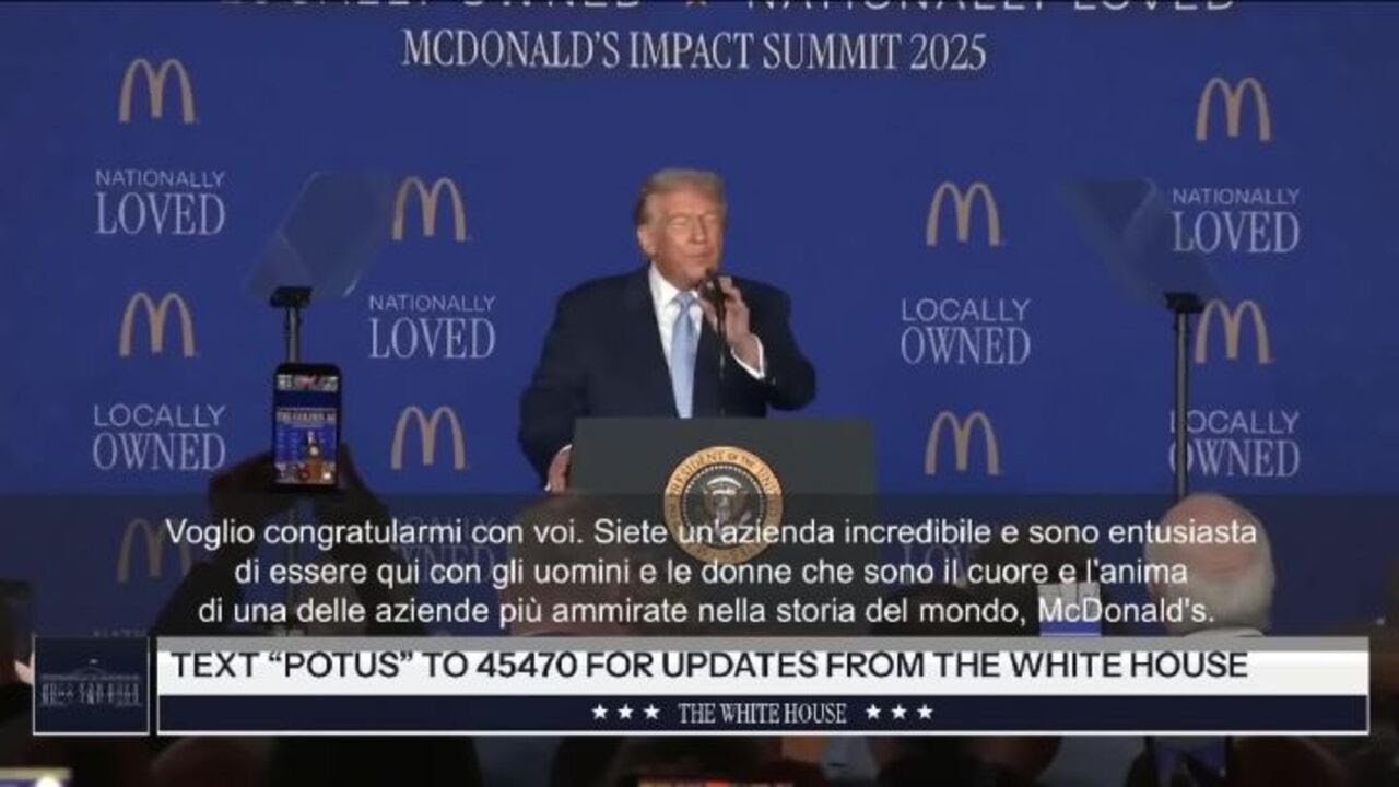 Trump: Sono primo ex cuoco di patatine fritte di McDonald's a diventare Presidente Usa