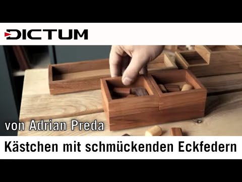 Bonbon-Kästchen mit schmückenden Eckfedern - von Adrian Preda