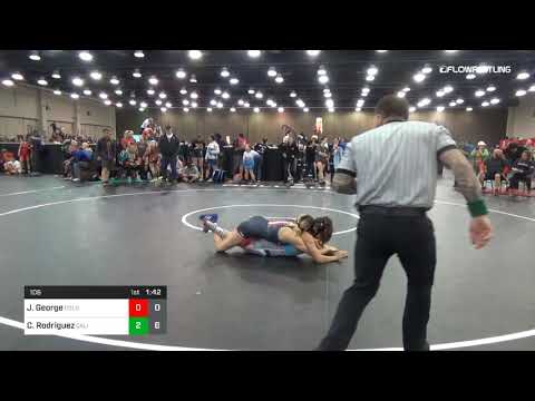 106 Lbs Quarterfinal Janessa George Colorado Dual Vs Cristelle Rodriguez California Blue