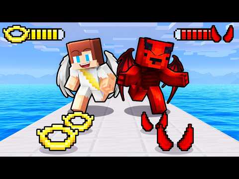 JJ and Mikey DEVIL vs ANGEL Rush - Maizen Minecraft Animation