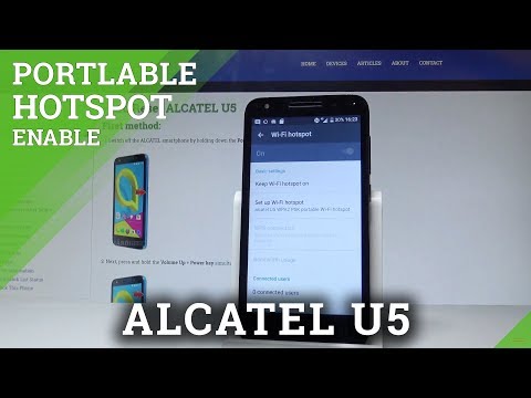 How to Enable Portable Hotspot on ALCATEL U5 - Wi-Fi Sharing |HardReset.Info