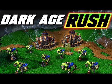 🪓The great DARK AGE RUSH! 🪓 - WC3 - Grubby