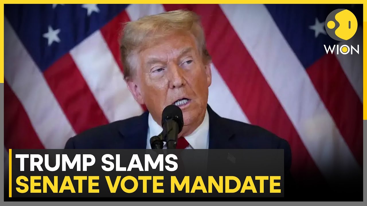 Trump Lashes Out at Republicans Who Voted For Curbing War Powers | WION NEWS