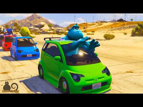 Color Small Cars Transportation on Biggest Airplane w Spiderman 3D Animation Cartoon for kids