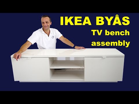 IKEA BYÅS TV bench assembly