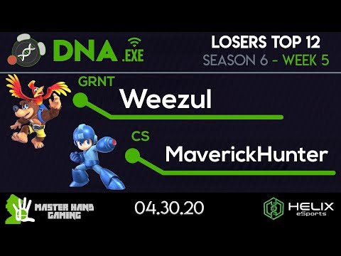 DNA.EXE S6:W5 - THC | Weezul (Banjo) Vs. CS | MaverickHunter (Mega Man) - L Top 12