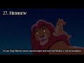 MUFASA The Lion King Personal Ranking