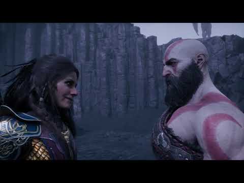 Kratos Meets Freya In Valhalla Scene - God Of War Ragnarok Valhalla DLC PS5 2023