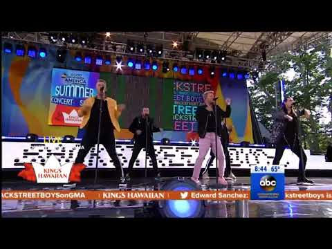 Backstreet Boys perform 'Don't Go Breaking My Heart' on Good Morning America