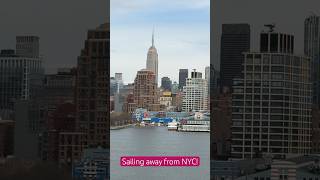 Sailing Away from NYC on the Norwegian Prima! #sailaway #empirestatebuilding #cruisevacation