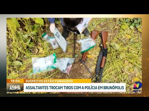 Criminosos em fuga: tiroteio entre polícia e suspeitos em Brunópolis