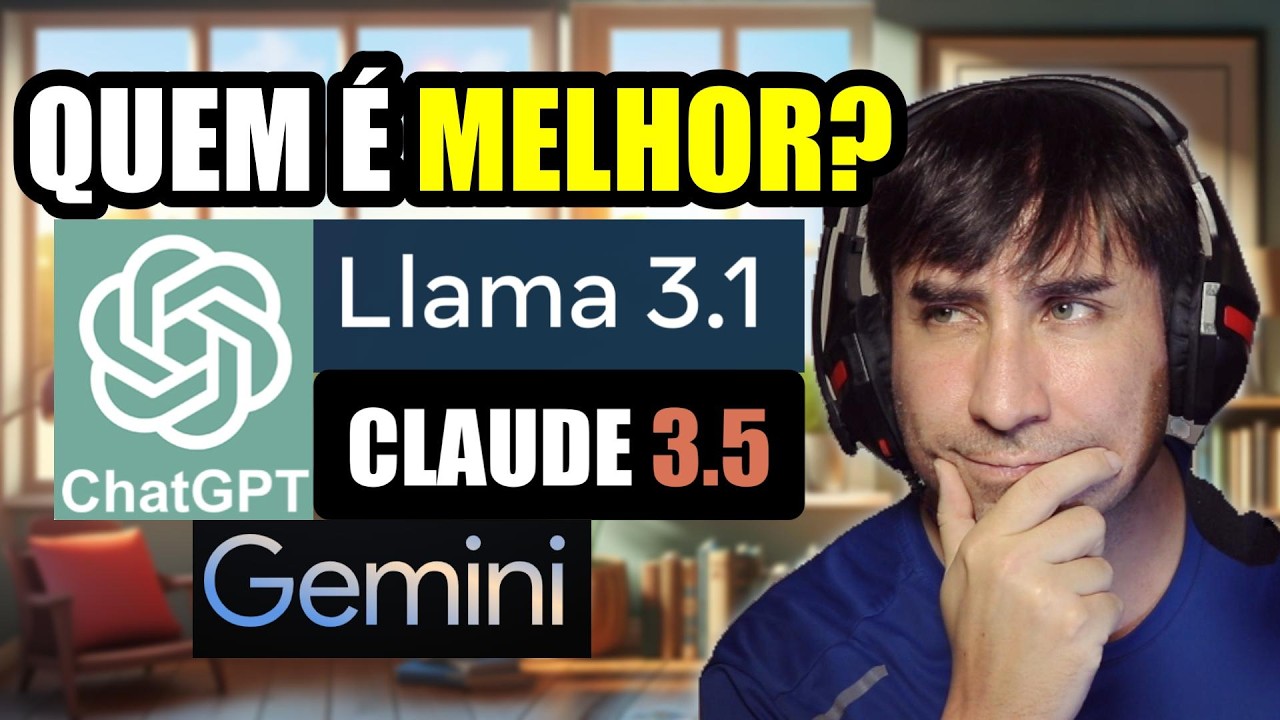 Qual A Melhor Inteligência Artificial? ChatGPT? Claude? Llama? Gemini?
