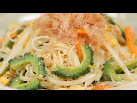 Somen Chanpuru Recipe (Vegetable and Noodle Stir-Fry) | Cooking with Dog