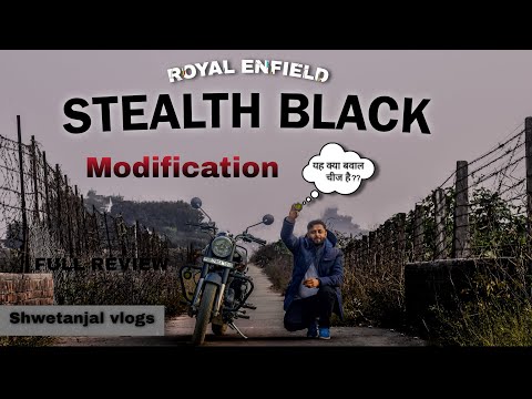 Royal enfield classic 350 dark stealth black Modification @royalenfield