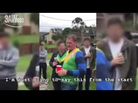 Ricky Nixon tells inappropriate joke to local football club.