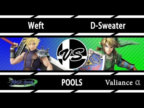 Valiance α- Weft (Cloud) vs D Sweater (Link) - POOLS  - Smash 4 - Wii U