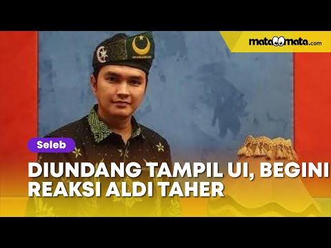 Aldi Taher Diundang Manggung di UI, Begini Reaksinya saat Budget Rp 15 Juta Ditawar