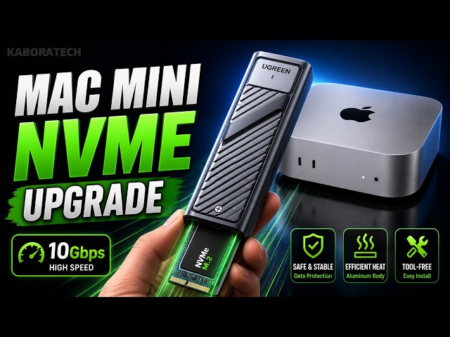 Vídeo relacionado con UGREEN Carcasa SSD M.2 NVMe USB C 3.2 Gen 2, 10Gbps Caja para Disco Duro PCIe Case Support UASP y Trim, Compatible with 4TB M/M+B Key 2230/2242/2260/2280 (Not Compatible with SATA)