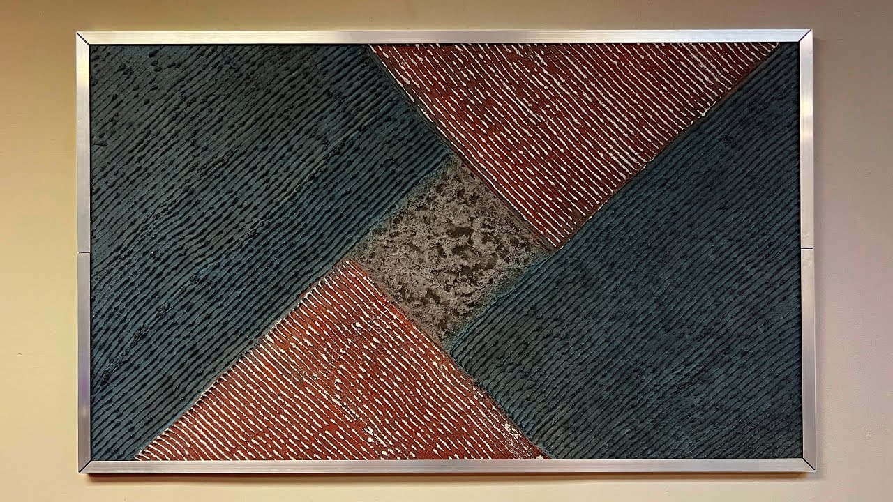 Minimal Textured Modern Art. DIY