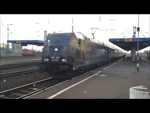 480 007 II. Rákóczi Ferenc Traxx indul Nyírség IC-vel Debrecen Nagyállomásról