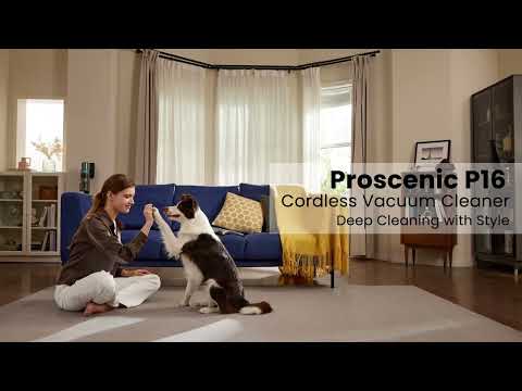Dulkių siurblys-šluota Proscenic P16 video