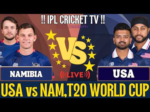 🔴United States vs Namibia Live Match Today | USA vs NAM Live Score & Commentary | T20 World Cup 2026