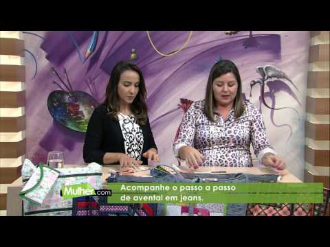 Avental em Jeans por Maura Castro - 12/05/2017 - Mulher.com - P1/2