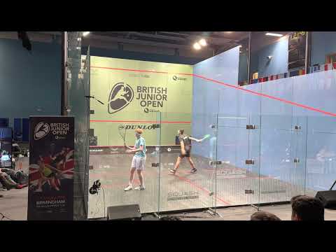 British Junior Open Semi - Final - Hamza Khan vs Finnlay Withington 2