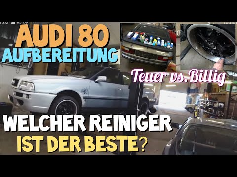 Audi 80 car detailing: Which cleaner is best? Expensive vs. cheap, a comparison! [TEST]