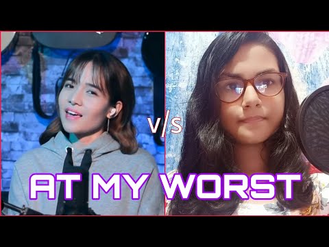 At My Worst | Pink Sweat$ | Female Cover | Ankita Panda | Kristel Fulgar | Who Sang It Better