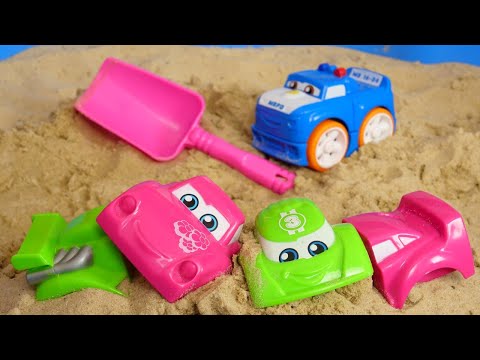 Araba oyunları. Oyuncak arabaları bulalım! Benim kum havuzum - eğitici videolar