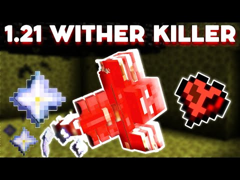 Updated: The EASIEST Way to Kill the Wither in Minecraft Hardcore 1.21 Java using a Wither TRAP!