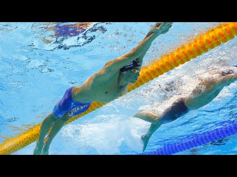 Micheal Phelps start + underwater dolphin kick 2016 Rio Olympics (underwater view) Video