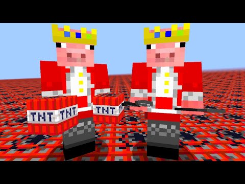 Technoblade finds himself in TNT Run