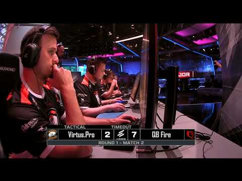 Virtus.pro проигрывает Quantum Bellator Fire в первом матче ELEAGUE