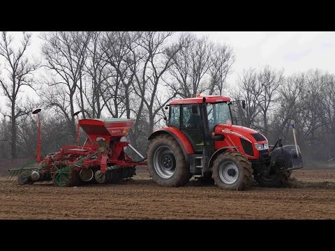 Wiosenna uprawa i siew 2015 z Zetor forterra HSX 140 Unia Focus i Zetor Proxima Power 110