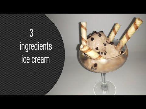 3 ingredients chocolate ice cream without crystal by Kitchen   secrets by Rukhsana