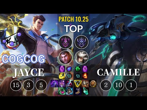 RJ Cogcog Jayce vs Camille Top - KR Patch 10.25