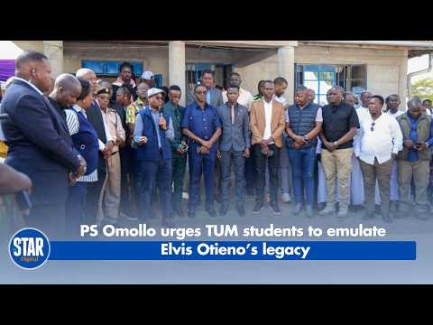 PS Omollo urges TUM students to emulate Elvis Otieno’s legacy