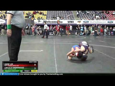 12U 70 Jamie Lee Best Trained Wrestling Vs Lincoln Underwood Elite Athletic Club